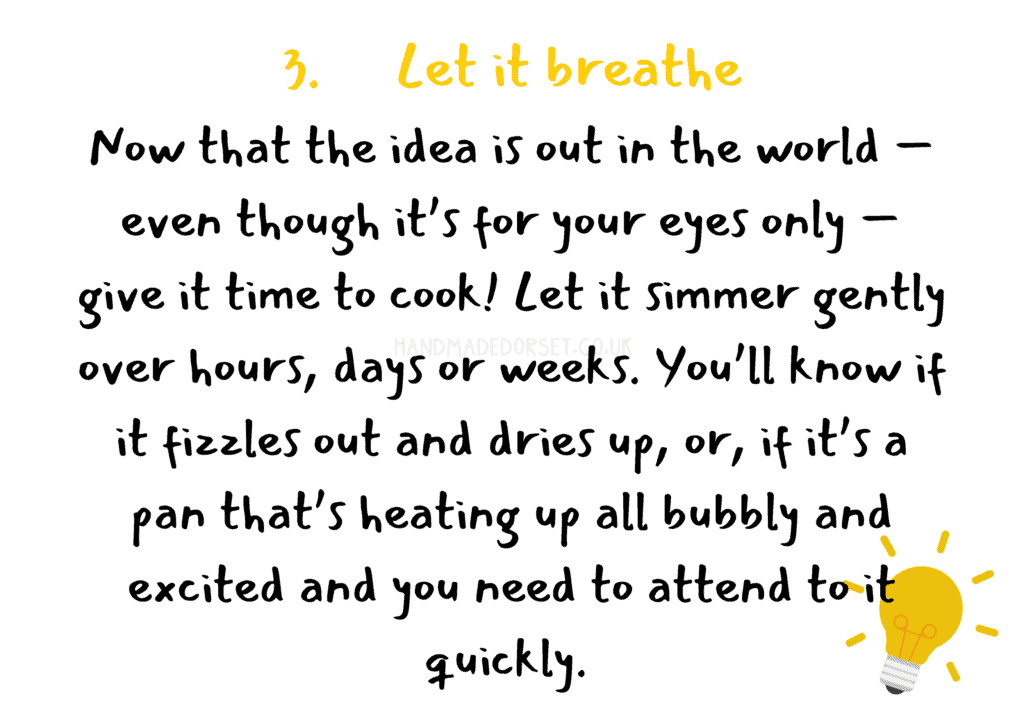 3 tips on how to cope with the 100's of ideas you have as a creative