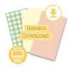 Digital Spring papers, instant download