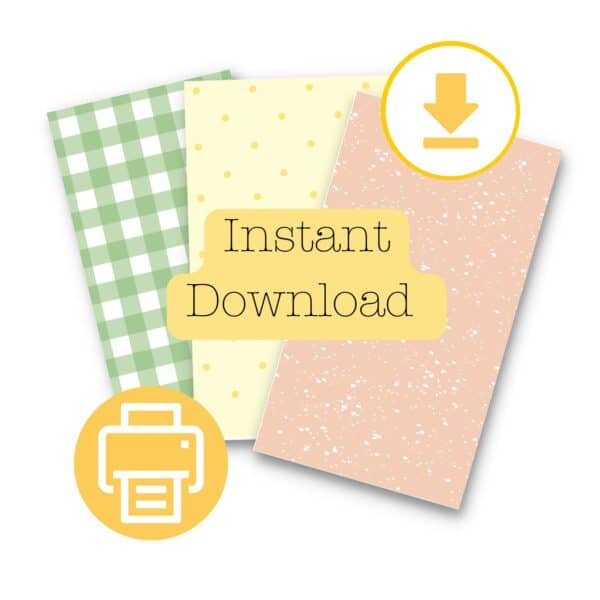 Digital Spring papers, instant download