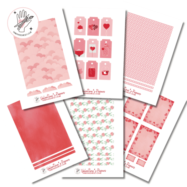 Valentines papers, instant download