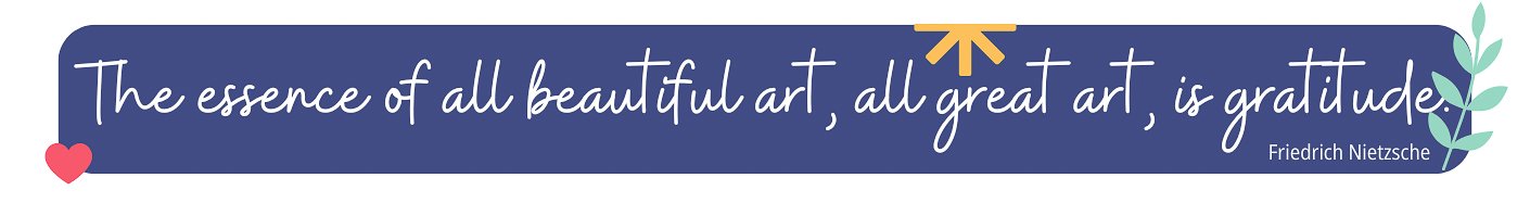 Art quotes from The Journey Home Studio: The essence of all beautiful art, all great art, is gratitude. Frederick Nietzsche